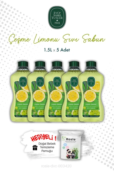 Çeşme Limonu X5 1.5L Sıvı Sabun Eyüp Sabri Tuncer ve ROSIE ürün görseli 1