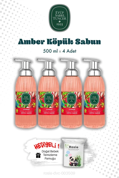 Eyüp Sabri Tuncer Zeytinyağlı Amber Köpük Sabun 500 ML rosie-dvc-003509-42146 ürün görseli 1