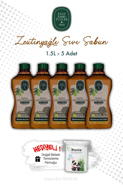 Doğal Zeytinyağlı X5 1.5L Sıvı Sabun ve ROSIE ürün görseli 1