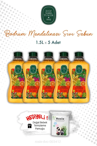 Bodrum Mandalinası X5 1.5L Sıvı Sabun ve ROSIE ürün görseli 1