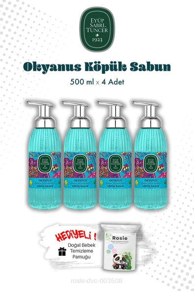 Eyüp Sabri Tuncer 500 ML Okyanus Köpük Sabun X4 ve ROSIE ürün görseli 1