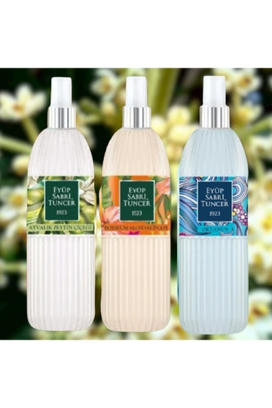 150 Ml Sprey Pet Şişe Ayvalık Zeytin Çiçeği+Bodrum Mandalinası+Okyanus Kolonyası ürün görseli 1