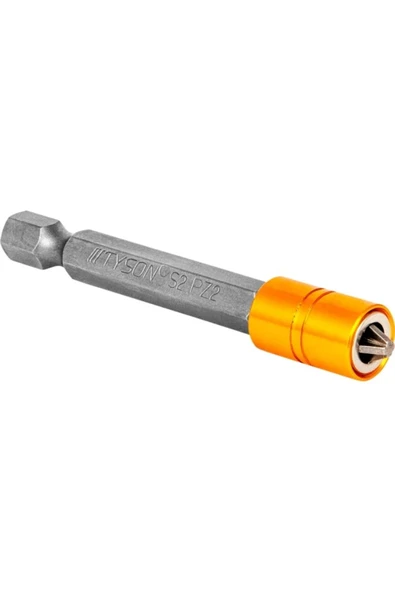 Tyson PZ2X65 mm S2 Çeliği Tek Yönlü Mıknatıs Uçlu Bits Uç (1 Adet) ürün görseli 1