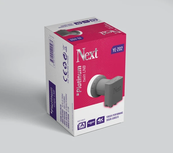 next nextstar çiftli lnb NextYE-202 TWIN PLATINUM ürün görseli 1