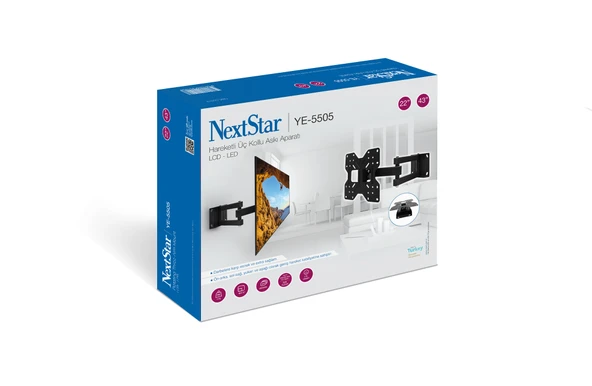 NextStar YE-5505 Hareketli Üç Kollu Askı Aparatı NEXT ürün görseli 1