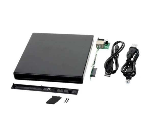USB Sata 12.7 mm DVD RW Writer Kutusu External Harici Caddy Kutu 5115 ürün görseli 1