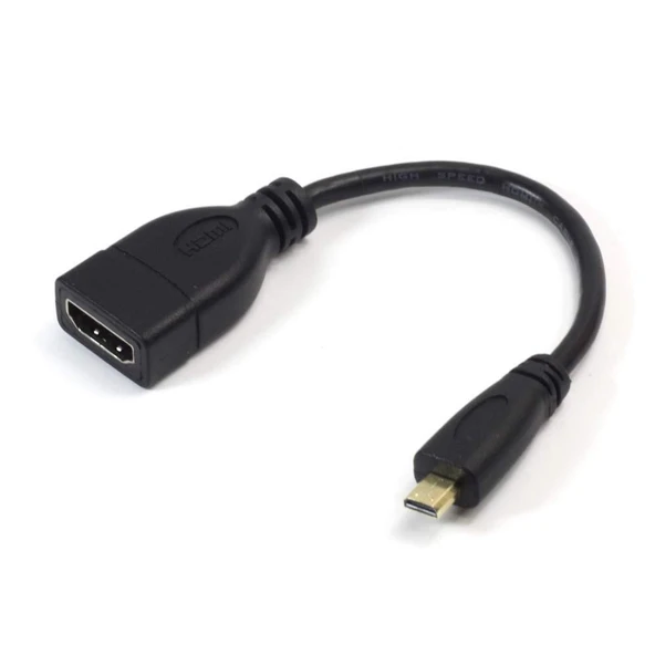 Micro HDMI to HDMI Çevirici Görüntü ve Ses Aktarım Kablosu 15 cm 5139 ürün görseli 1