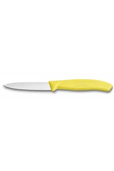 6.7606.L118 SwissClassic 8 cm. Düz Soyma Bıçağı Sarı ürün görseli 1