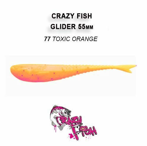 CRAZY FISH GLIDER 2.2'' / 55 MM SAHTE SİLİKON - Resim 5