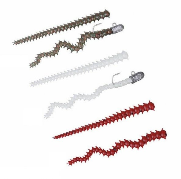 Savage Gear LRF Ragworm Kit 18+2pcs (Red. Brown. Glow) - Resim 2