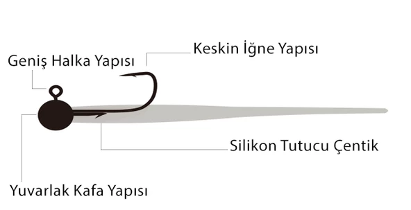 Fujin Curvy Glow Jig Head ürün görseli 1