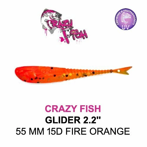 CRAZY FISH GLIDER 2.2'' / 55 MM SAHTE SİLİKON - Resim 4