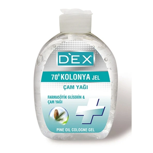 Dex Jel Kolonya Çam Yağı 250 Ml 70 Derece Farmasötik Gliserin Antiseptik Dezenfektan ürün görseli 1