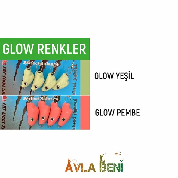 SAFİR BALIK KAFA UV ve GLOW JİG HEAD ürün görseli 1