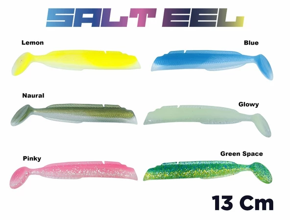 Fujin Salt Eel Body 13cm x3 Silikon Yem Gövde ürün görseli 1