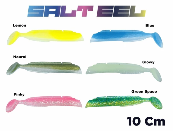 Fujin Salt Eel Body 10cm x3 Silikon Yem Gövde ürün görseli 1