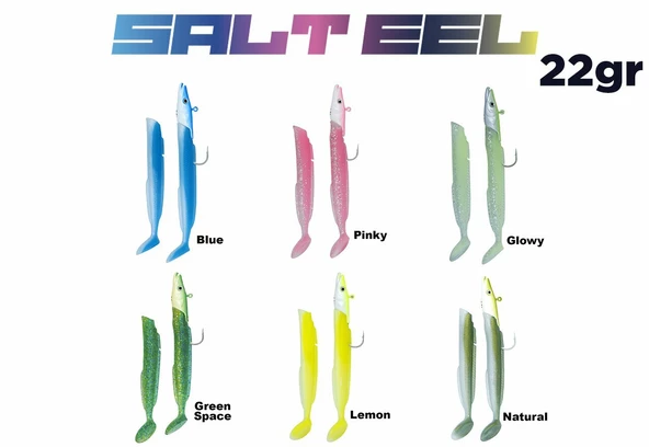 Fujin Salt Eel 13cm 22gr x2 Silikon Yem - Resim 2