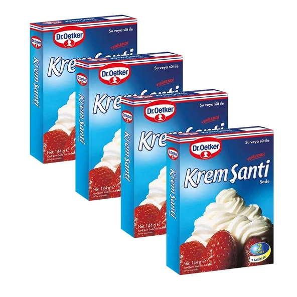 Dr.Oetker Krem Şanti 144 gr x 4 Adet ürün görseli 1