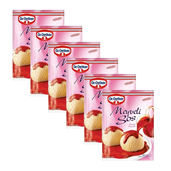 Dr. Oetker Meyveli Sos 77 gr x 6 Adet ürün görseli 1