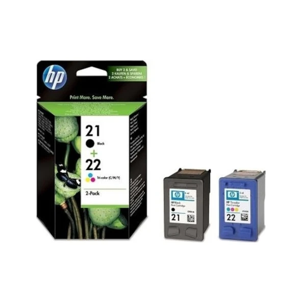 Hp 21 22 Sd367Ae Kartuş İkili Paketi ürün görseli 1