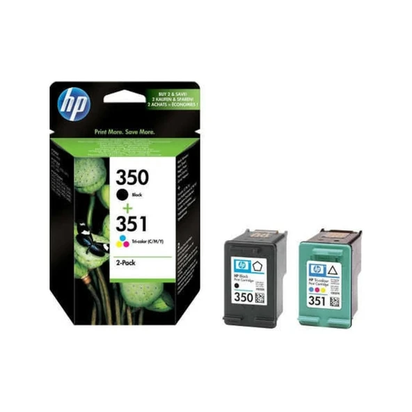 Hp 350 Siyah Cb335Ee Hp 351 Renkli Cb337Ee Kartuş D4268 ürün görseli 1