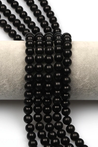 Shungite Doğal Taş Dizi 8 mm Küre Kesim ürün görseli 1