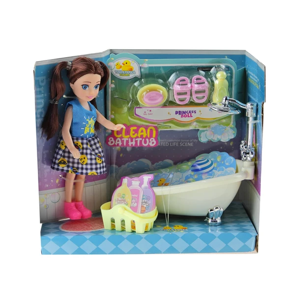 Oyunca Bebek Bella Banyo Seti 8 Parça ürün görseli 1