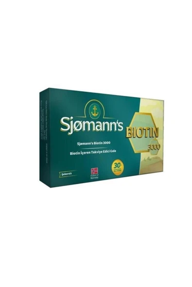 SJOMANNS VİTAMİN  BİOTİN 3000 ürün görseli 1