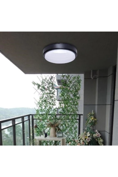 Ucuz Geldi Balkon Lambası Teras Lambası Artos 15w Siyah Banyo Lambası 6400k Beyaz Işık Tavan Lambası ürün görseli 1