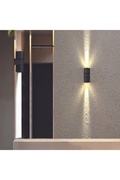 Ucuz Geldi Çiftli Çağlayan Aplik IP54 Dış Mekan Zita Gün Işığı Bahçe Aydınlatma Duvar Apliği + 2 Led Ampul ürün görseli 1