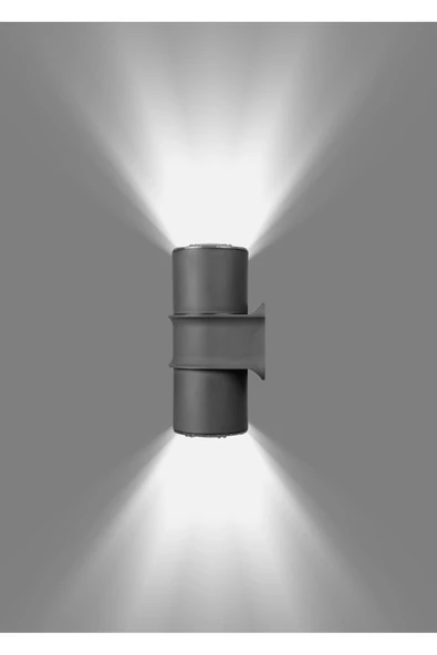Ucuz Geldi Çiftli Çağlayan Aplik IP54 Dış Mekan Zita Beyaz Işık Bahçe Aydınlatma Duvar Apliği + 2 Led Ampul ürün görseli 1