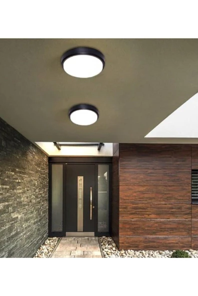 Ucuz Geldi Banyo Tavan Lambası Artos 20w Siyah Balkon Lambası 6400k Beyaz Led Işık Teras Duvar Lambası ürün görseli 1