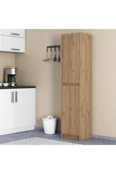 UMGMOBİLYA Patentli Astira Meşe Kulpsuz Boy Dolabı, Mutfak Dolabı, Ayakkabılık, Kiler/Banyo Dolabı, Elbise Dolabı ürün görseli 1