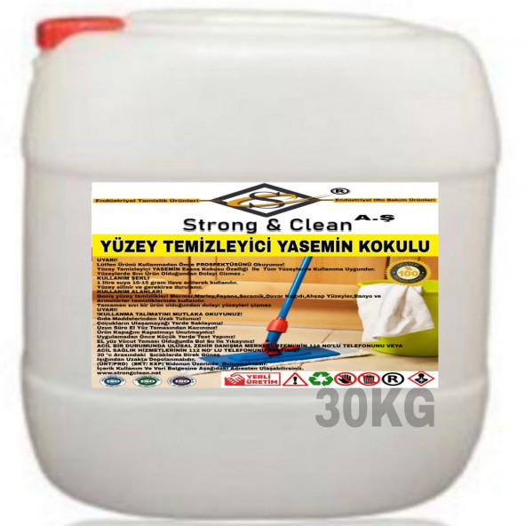 Yüzey Temizleyici Yasemin Kokulu 30kg ürün görseli 1