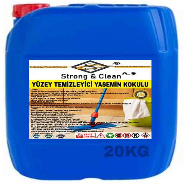 Yüzey Temizleyici Yasemin Kokulu 20kg ürün görseli 1