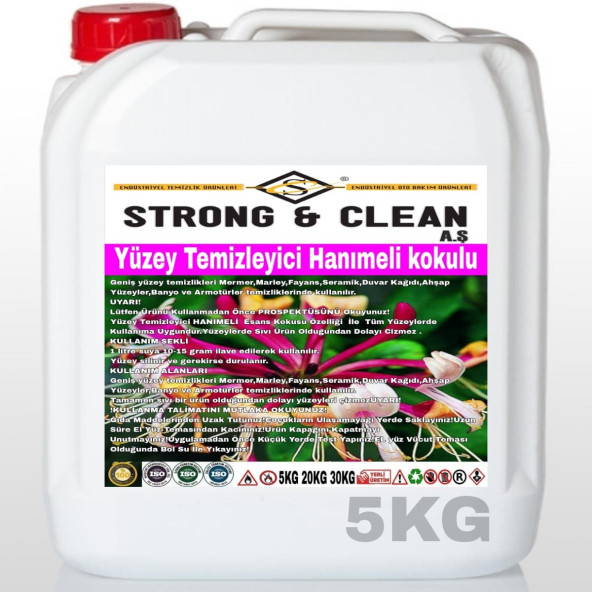 YÜZEY TEMİZLEYİCİ HANIMELİ KOKUSU 5KG ürün görseli 1