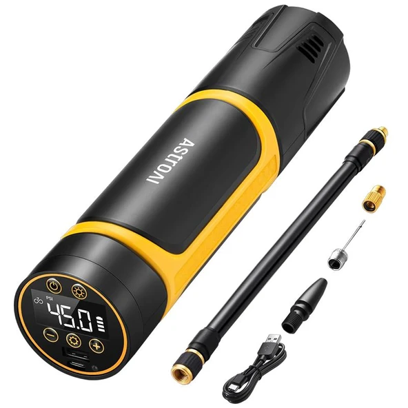 Astroai Sarjli Lastik Sisirme Pompasi 4500mAH 150PSI OK81 ürün görseli 1