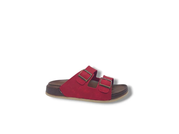 Witta 55201 Unisex Kırmızı Tokalı Günlük Kullanım Terlik ürün görseli 1
