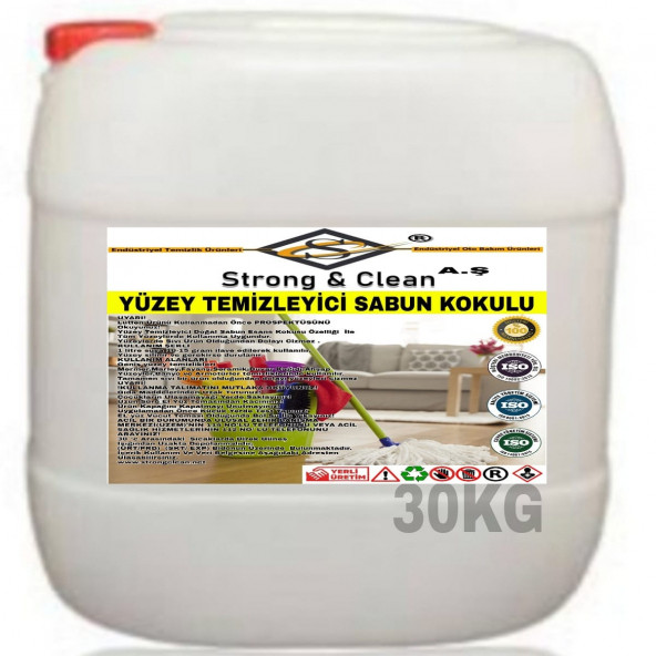 Yüzey Temizleyici Doğal Sabun Kokulu 30kg ürün görseli 1
