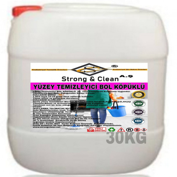 Yüzey Temizleyici Köpüklü 30kg ürün görseli 1