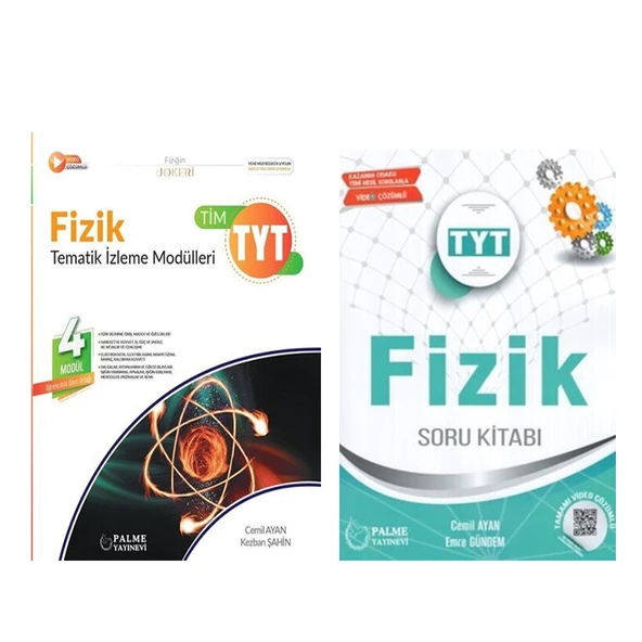 TYT Fizik Konu Anlatımlı ve Soru Bankası 2 Kitap Set Palme Yayınları ürün görseli 1