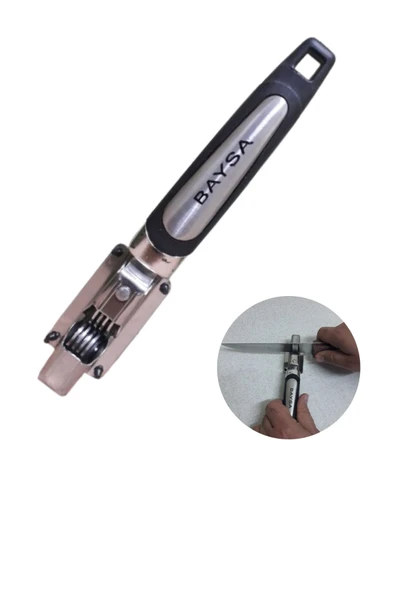 BAYSA Bıçak Makas Bileme Aleti 8 Silindirli Ergonomik Saplı Mutfak Aleti ürün görseli 1
