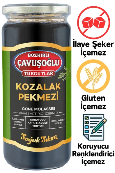 Bozkırlı Çavuşoğlu Soğuk Sıkım Kozalak Pekmezi 620g ürün görseli 1