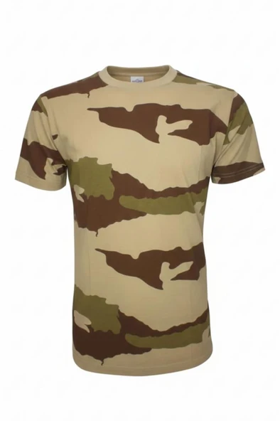 Sword Bisiklet Yaka Kısa Kollu Kamuflaj Erkek T-Shirt Single ürün görseli 1