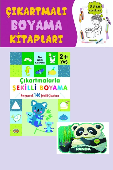2 Yaş ve Üzeri Çıkartmalarla Şekilli Boyama (146 Şekilli Çıkartma) ürün görseli 1