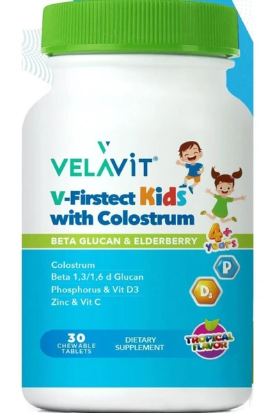 Velavit V-Firstect Kids with Colostrum 30 Kapsül ürün görseli 1