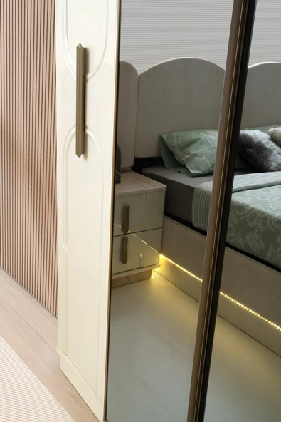 MİLANO MDF 6 KAPILI DOLAP - Resim 3