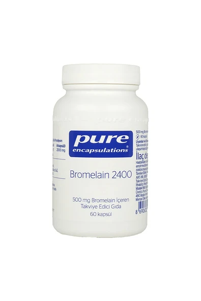 Pure Encapsulations Bromelain 2400 60 Kapsül ürün görseli 1