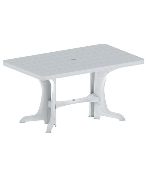 Omnipazar SY-2580 Beyaz Plastik Dikdörtgen Kapalı Masa 80x140 cm ürün görseli 1