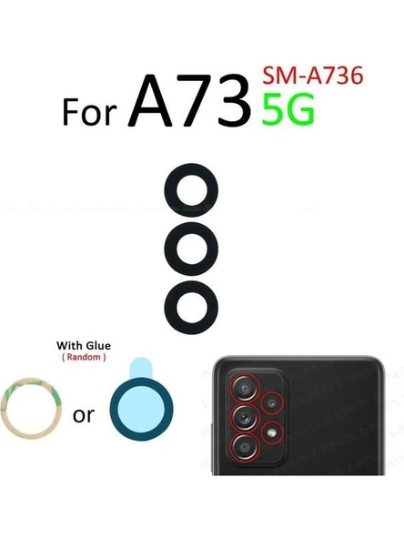 Samsung Galaxy A73 (4g) Arka Kamera Camı Lens Yapışkanlı ürün görseli 1